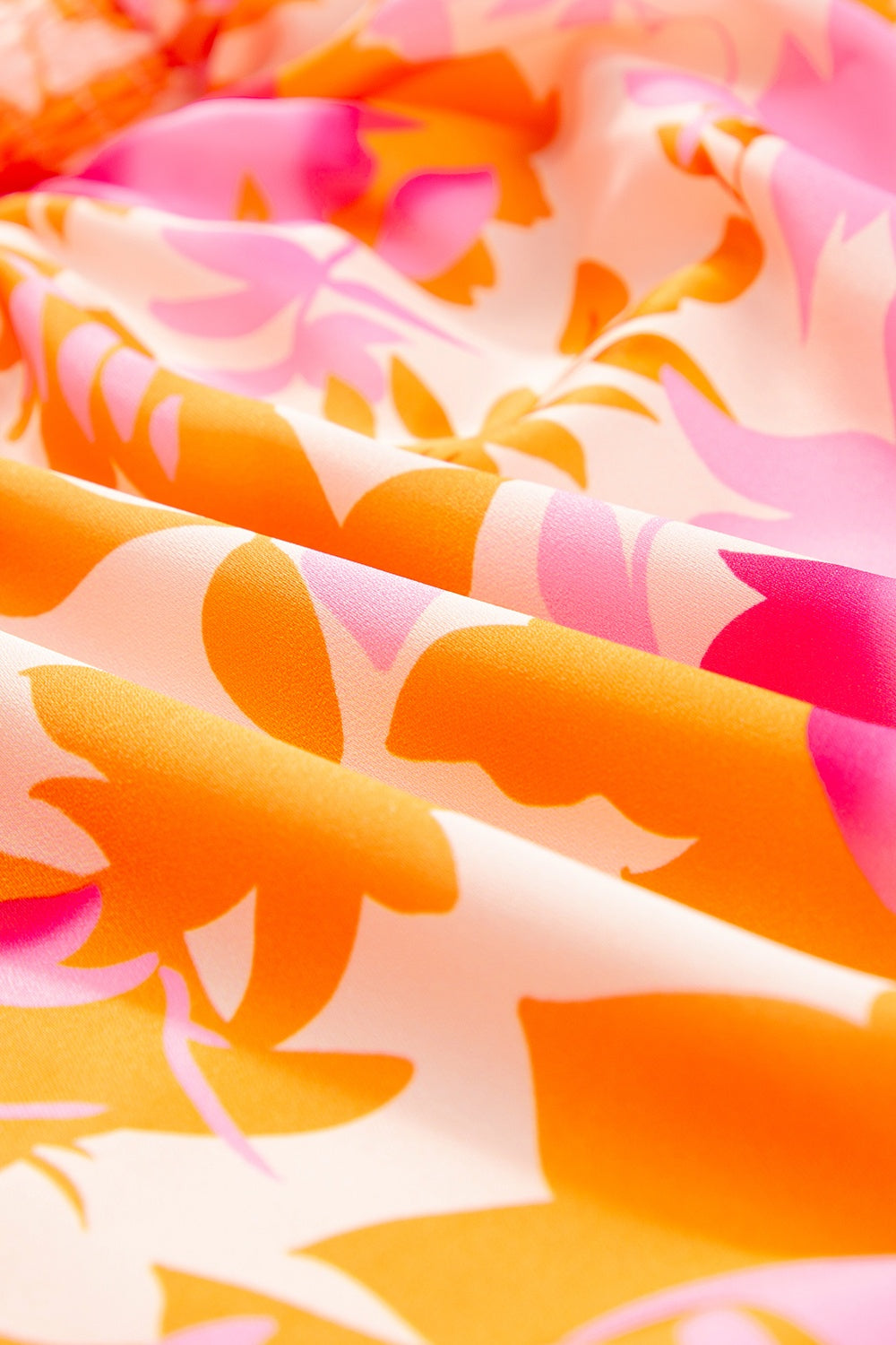 Bronya Printed Long Sleeve Frill Mini Dress - ThingsWeUseAndLove