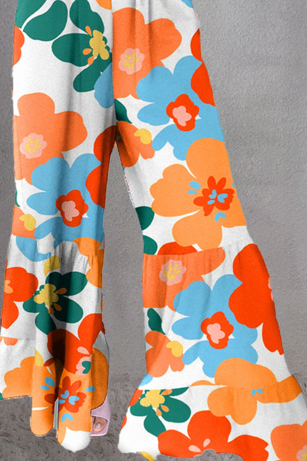 Printed Smocked Spaghetti Strap Jumpsuit - ThingsWeUseAndLove