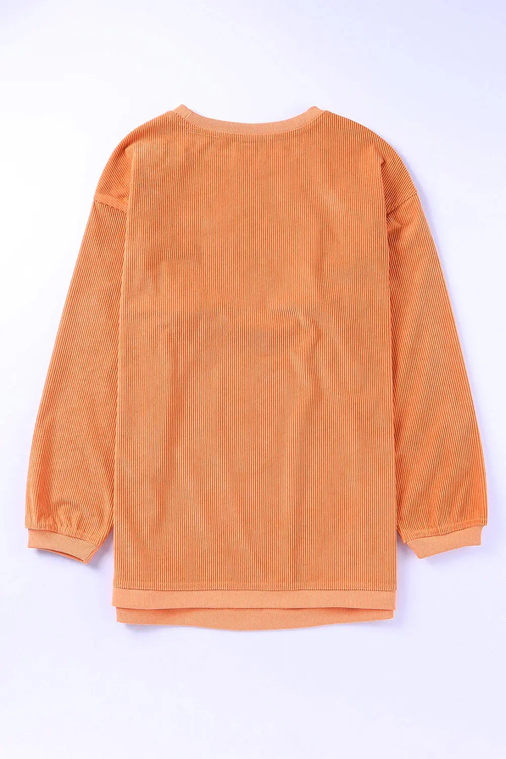 Kaitlyn Star Round Neck Long Sleeve Oversize Sweatshirt - ThingsWeUseAndLove