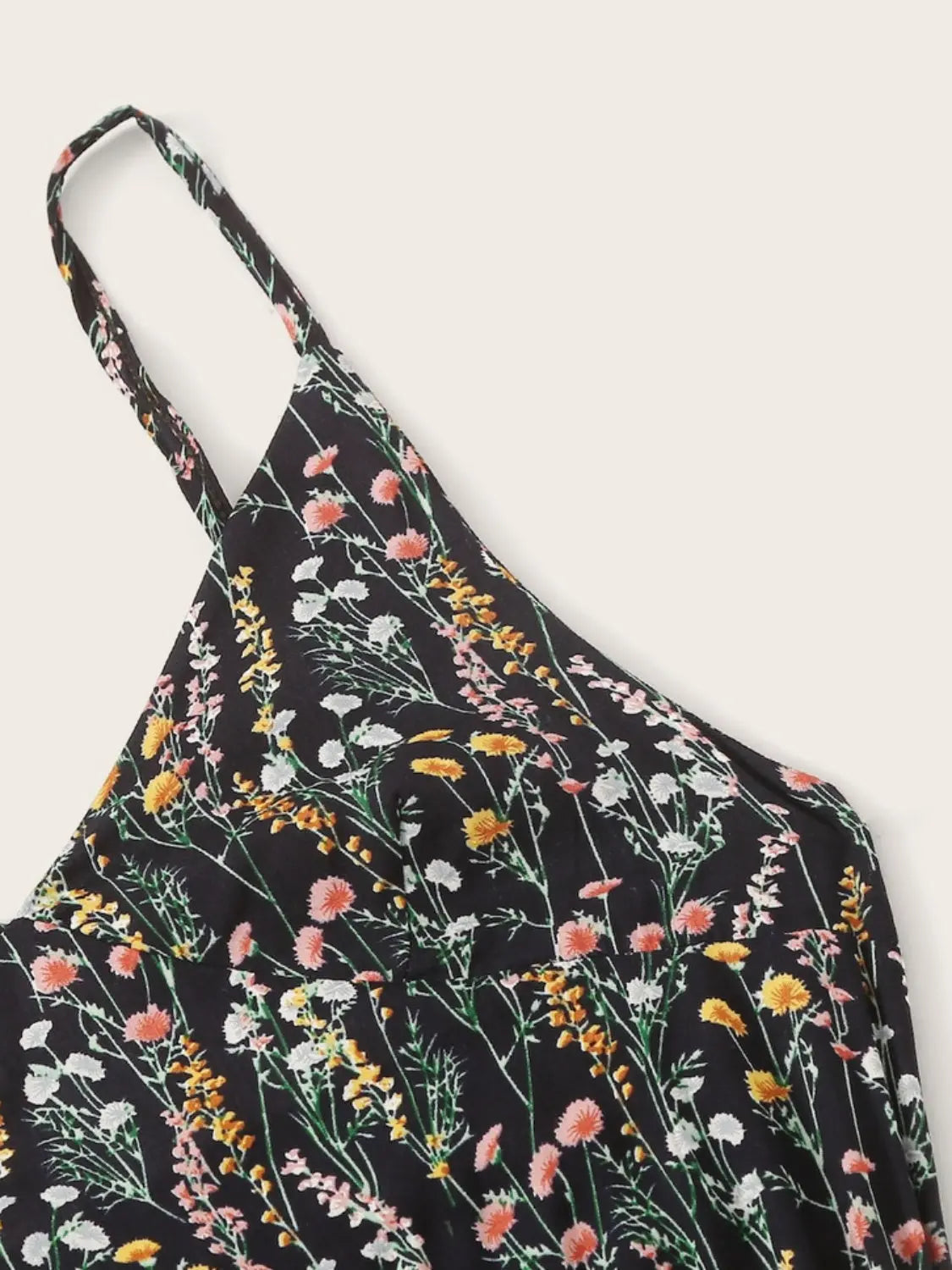 Spaghetti Strap Printed V-Neck Romper - ThingsWeUseAndLove