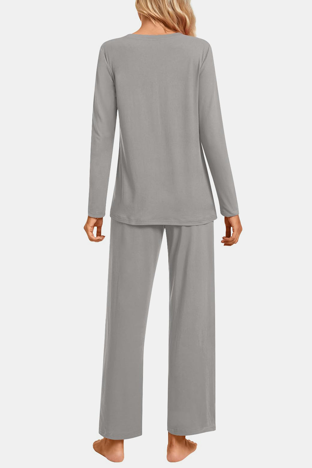 Tamaska Long Sleeve Top and Pants Lounge Set - ThingsWeUseAndLove