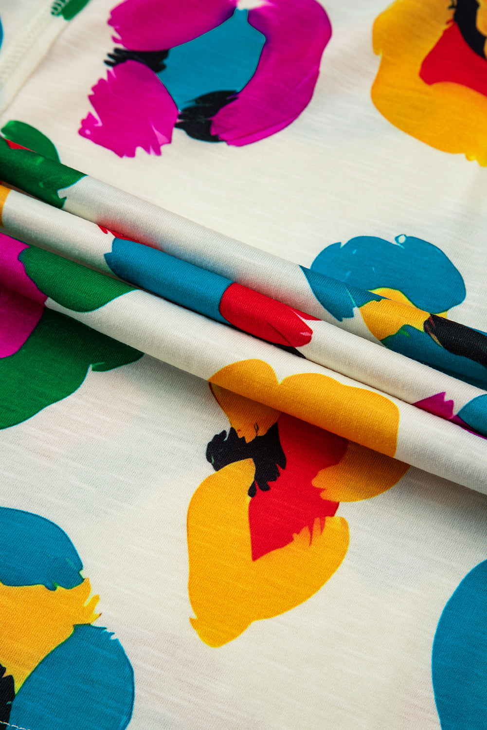 Apricot Leopard Drop Shoulder Oversize Tee - ThingsWeUseAndLove