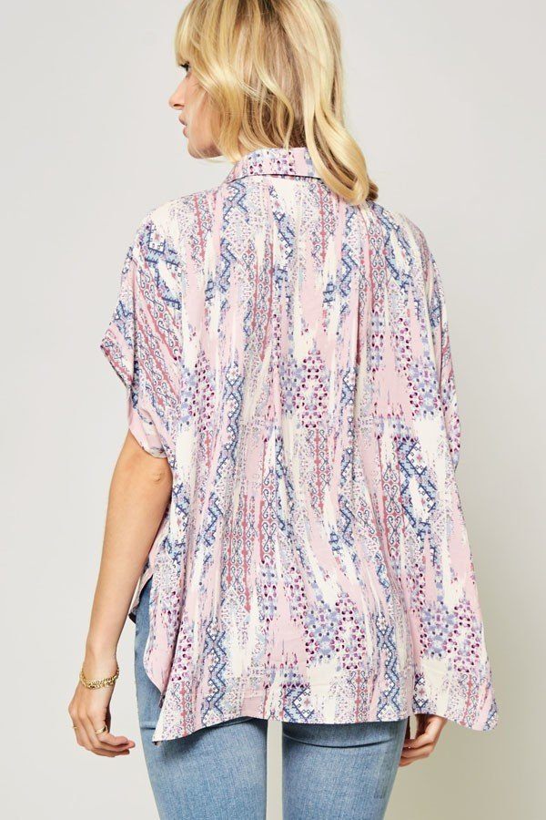 Ornately Patterned Woven Top - ThingsWeUseAndLove