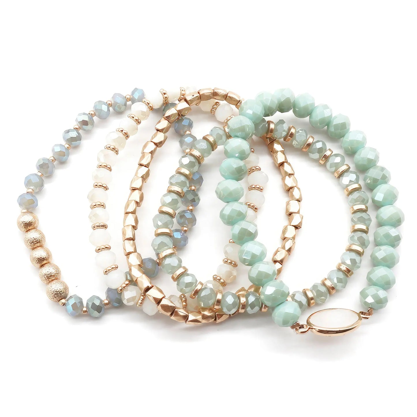 Multi Bead Stretch Bracelet Set - ThingsWeUseAndLove