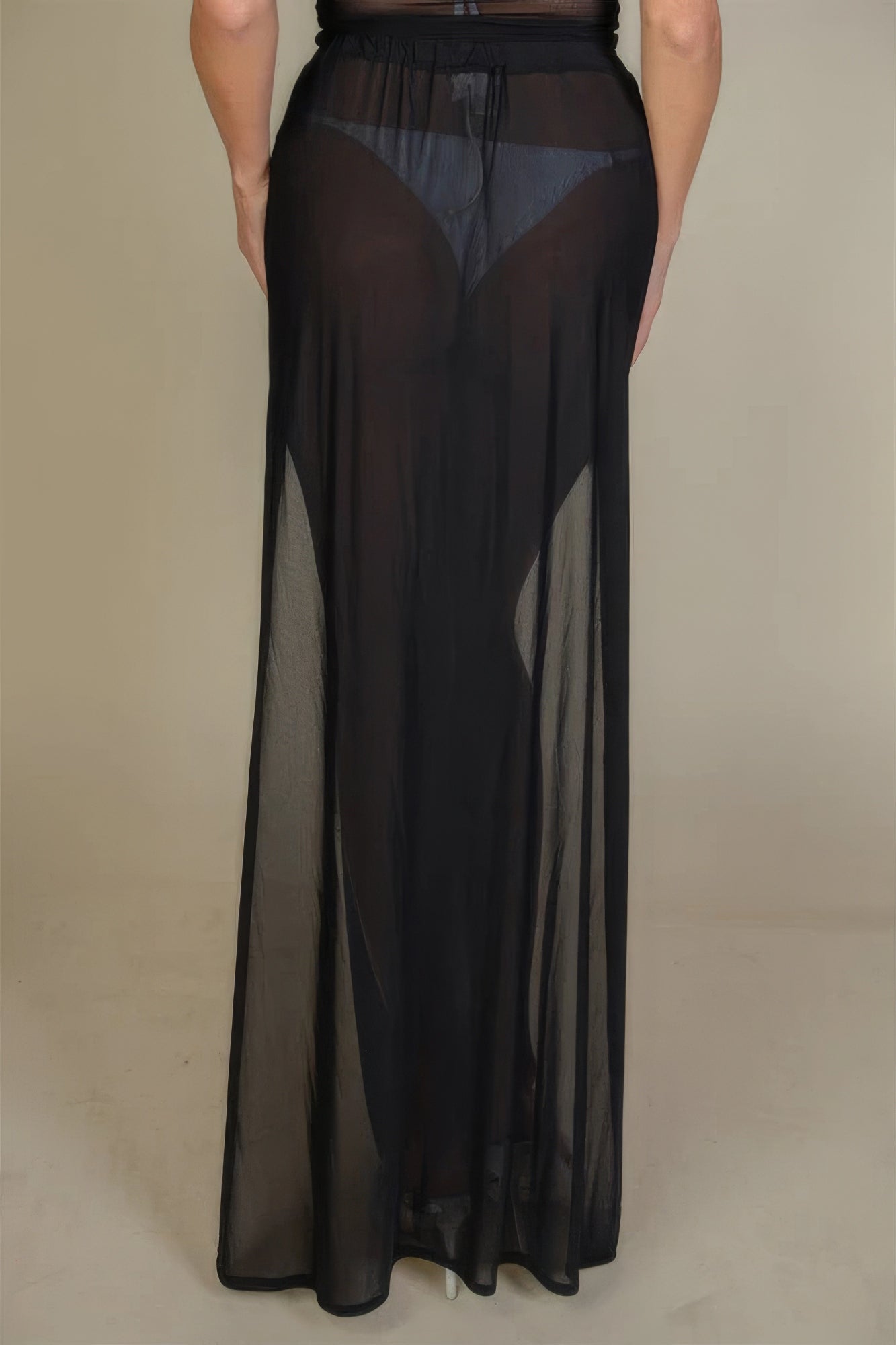 High Split Mesh Sheer Maxi Skirt - ThingsWeUseAndLove