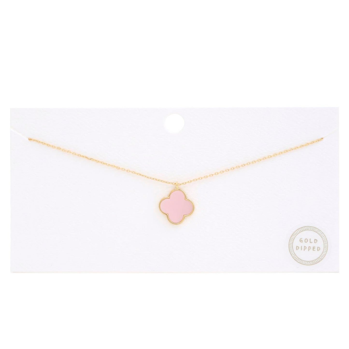 Moroccan Shape Fresh Water Pearl Charm Gold Dipped Necklace - ThingsWeUseAndLove