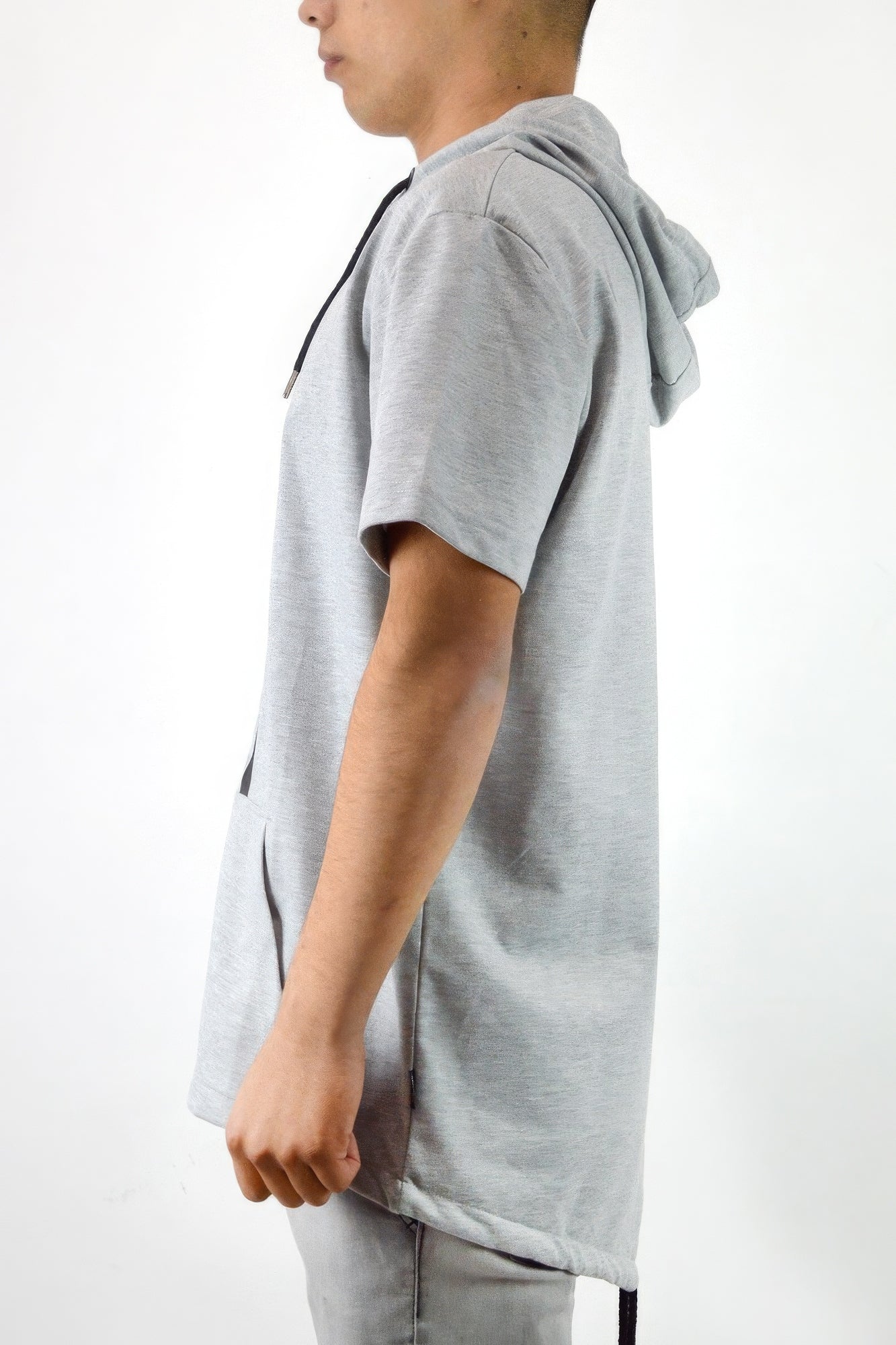 Men's Casual Short Sleeve Zip-up Hoodie Tops - ThingsWeUseAndLove