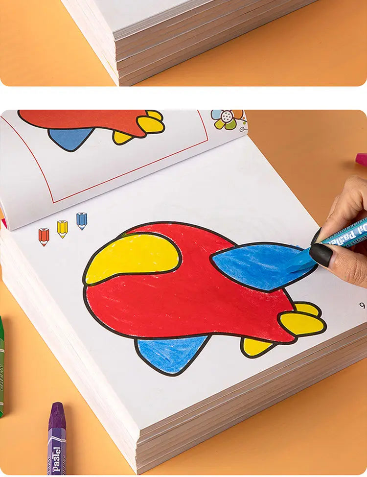 78 sheets Early EducationToys (8 books), Boys Girls Children's Coloring Books Cars Animals Vegetables - ThingsWeUseAndLove