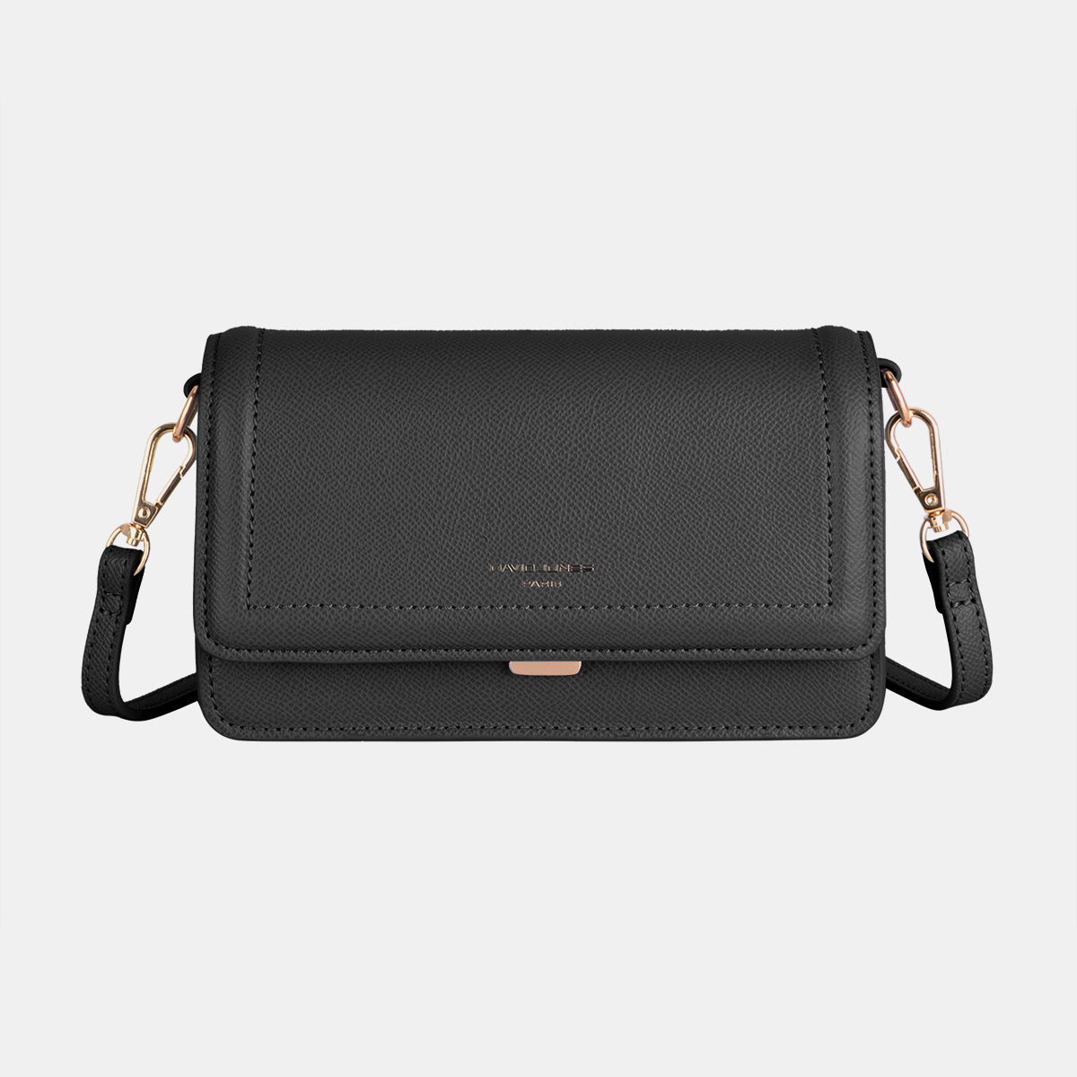David Jones PU Leather Crossbody Bag - ThingsWeUseAndLove Black-One-Size