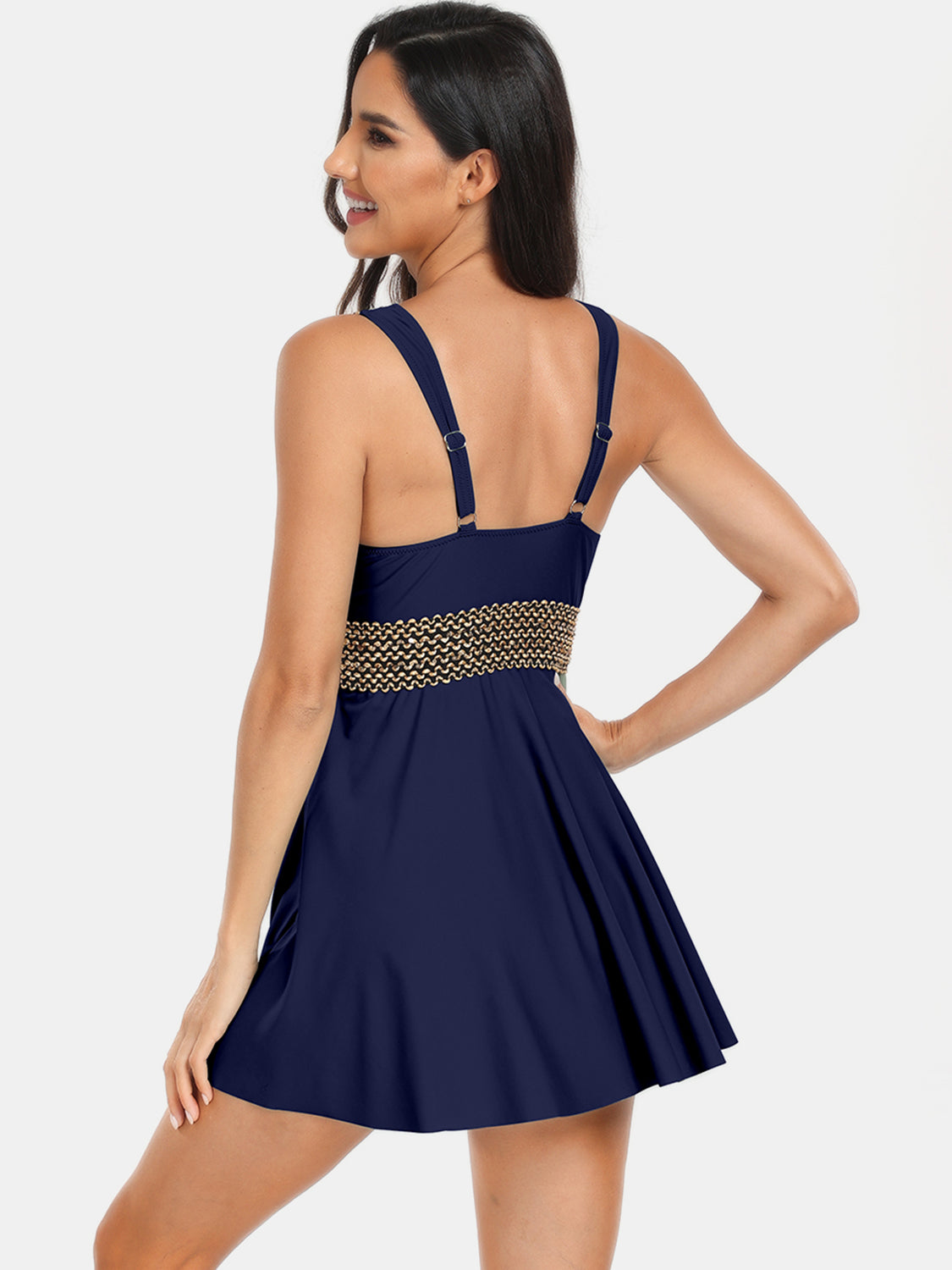 Surplice Wide Strap Two-Piece Swimwear - ThingsWeUseAndLove