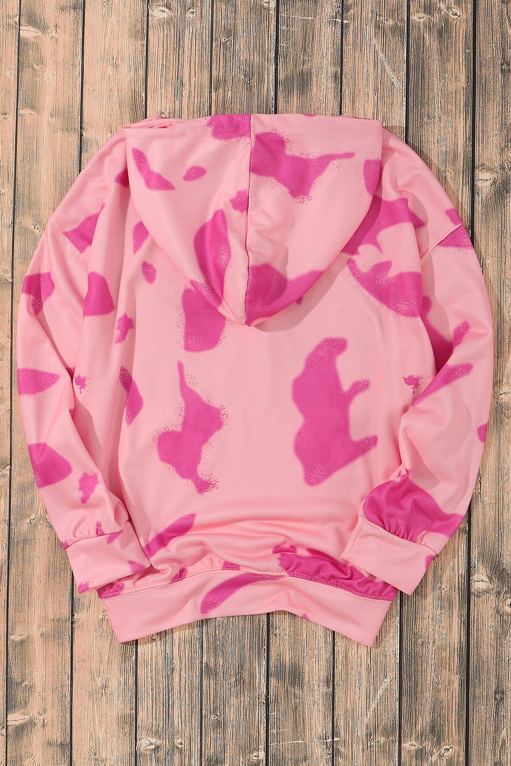 Printed Drawstring Kangaroo Pocket Hoodie - ThingsWeUseAndLove