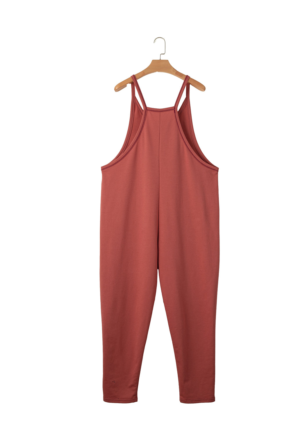 Apricot Solid Color Loose Fit Harem Jumpsuit - ThingsWeUseAndLove