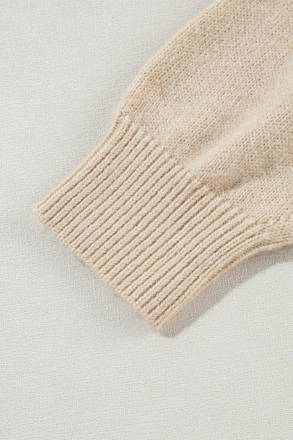 Calla Crochet Flower Round Neck Long Sleeve Sweater - ThingsWeUseAndLove