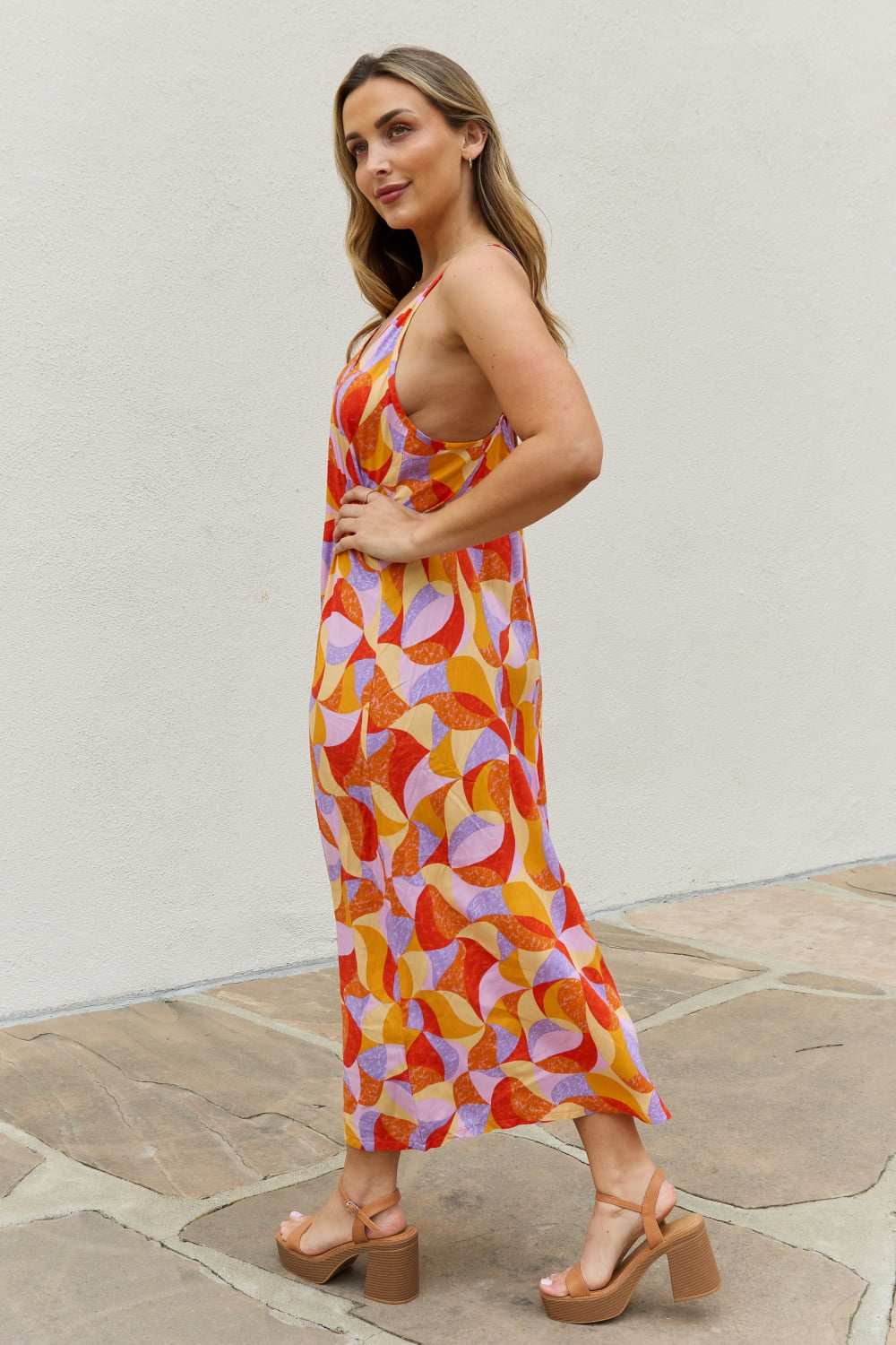 Printed Sleeveless Maxi Dress - ThingsWeUseAndLove 