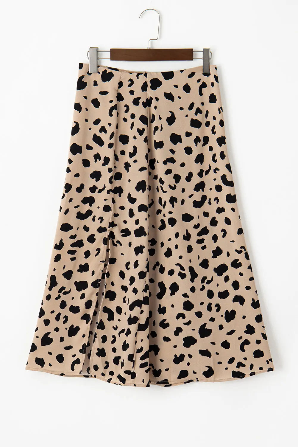 Slit Printed Midi Skirt - ThingsWeUseAndLove 