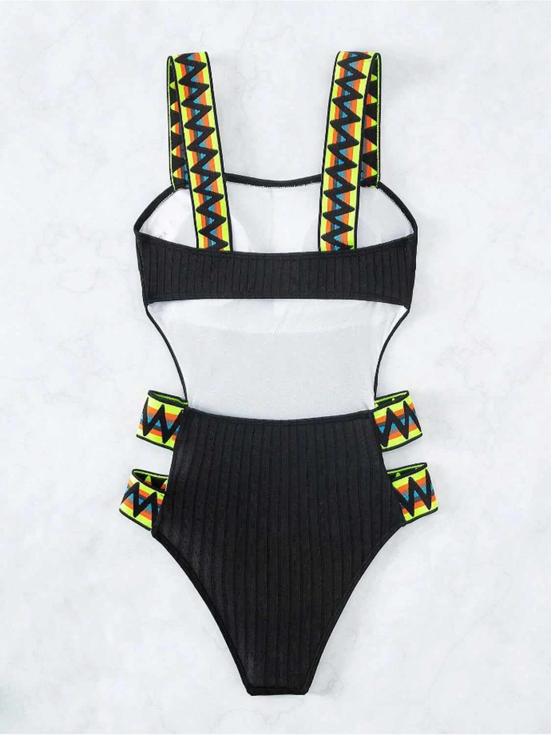 Cutout Wide Strap One-Piece Swimwear - ThingsWeUseAndLove 