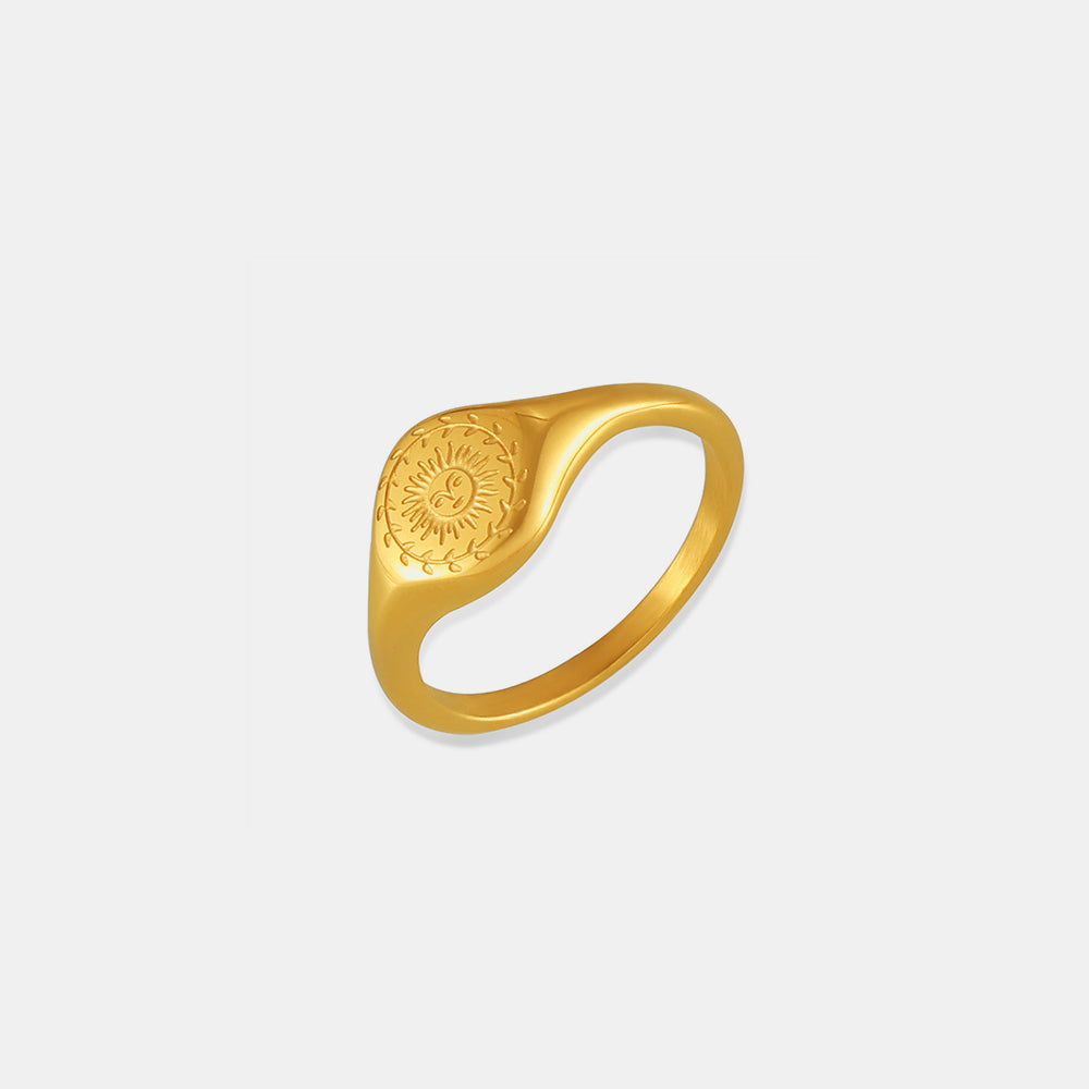 18K Gold-Plated Sun Ring - ThingsWeUseAndLove 