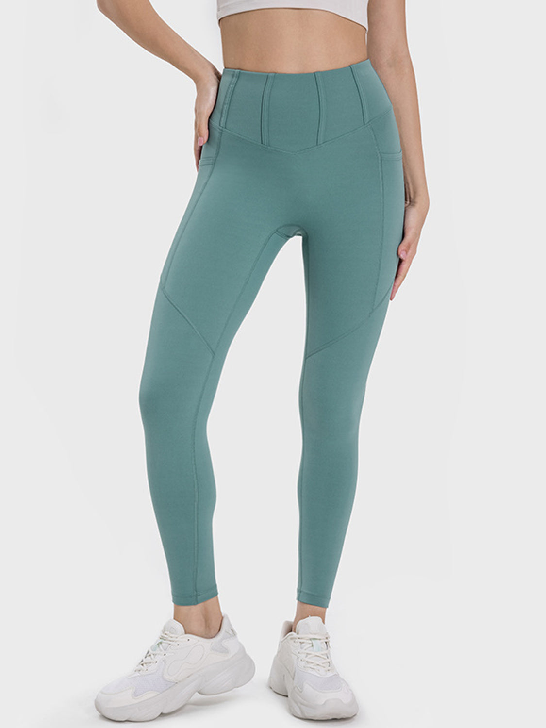 Jill High Waist Pocketed Active Leggings - ThingsWeUseAndLove 