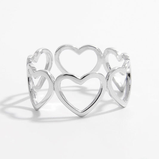 Sterling Silver Heart Ring - ThingsWeUseAndLove Silver-8