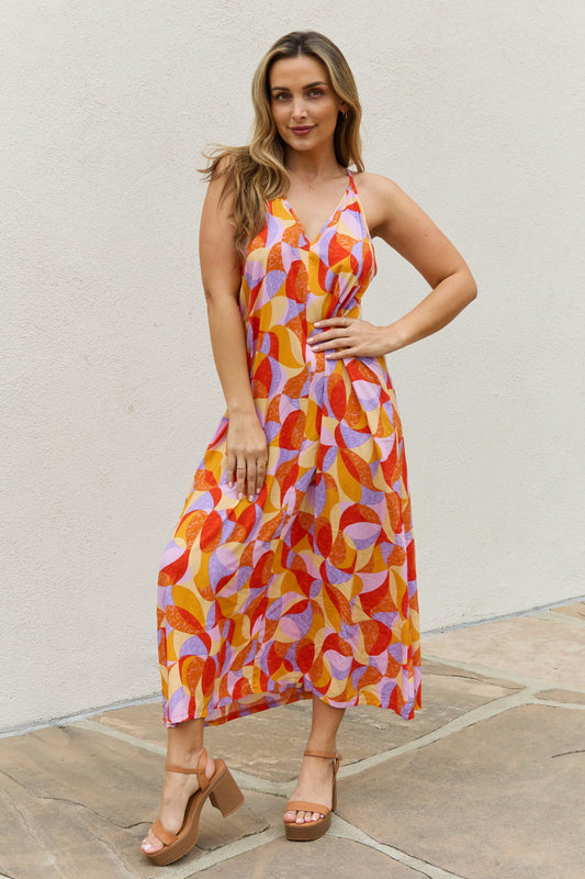 Printed Sleeveless Maxi Dress - ThingsWeUseAndLove 