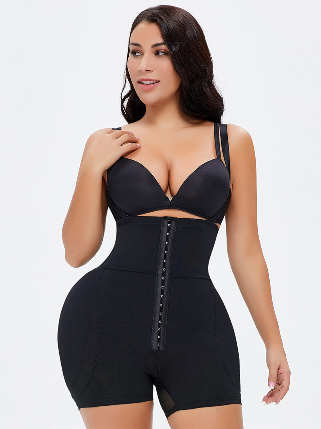 Hook-and-Eye Under-Bust Shaping Bodysuit