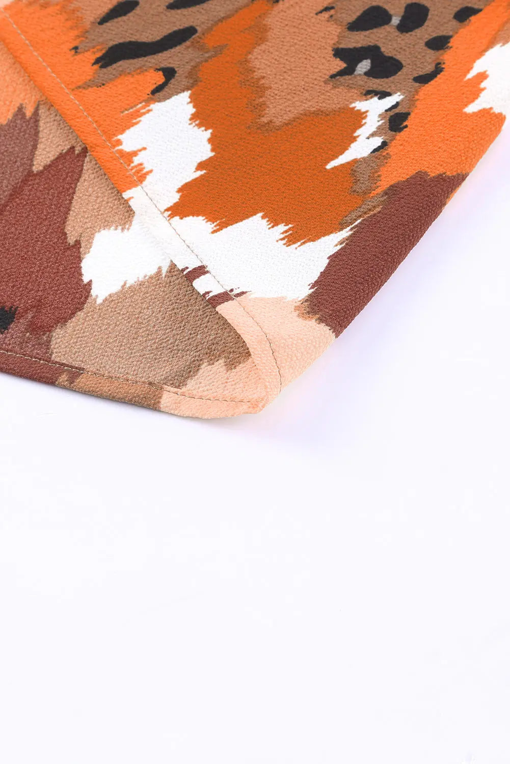 Boho Frill Multicolor Abstract Print Long Sleeve Blouse - ThingsWeUseAndLove 