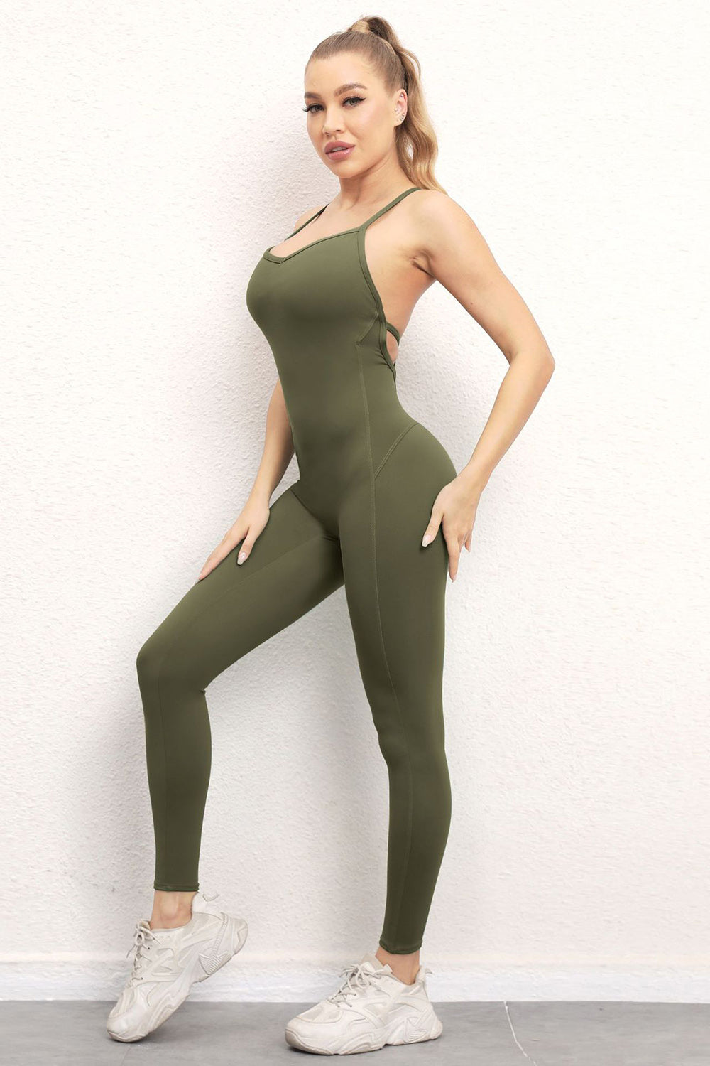 Stay Ready Spaghetti Strap Active Jumpsuit - ThingsWeUseAndLove 