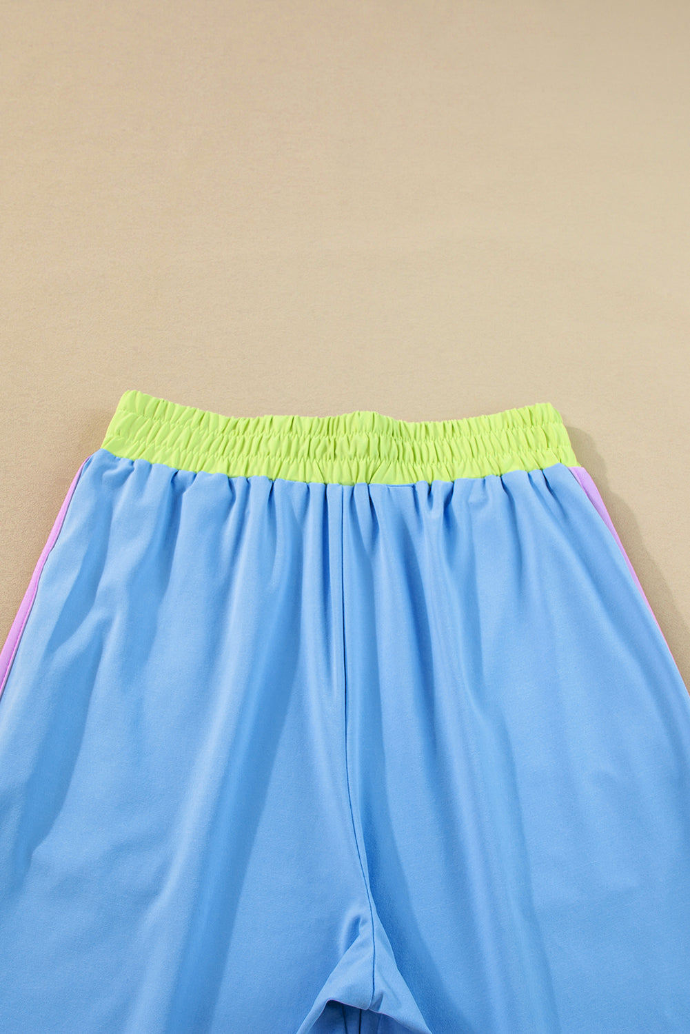 Chestnut Color Block Detail Casual Two-piece Outfit - ThingsWeUseAndLove 