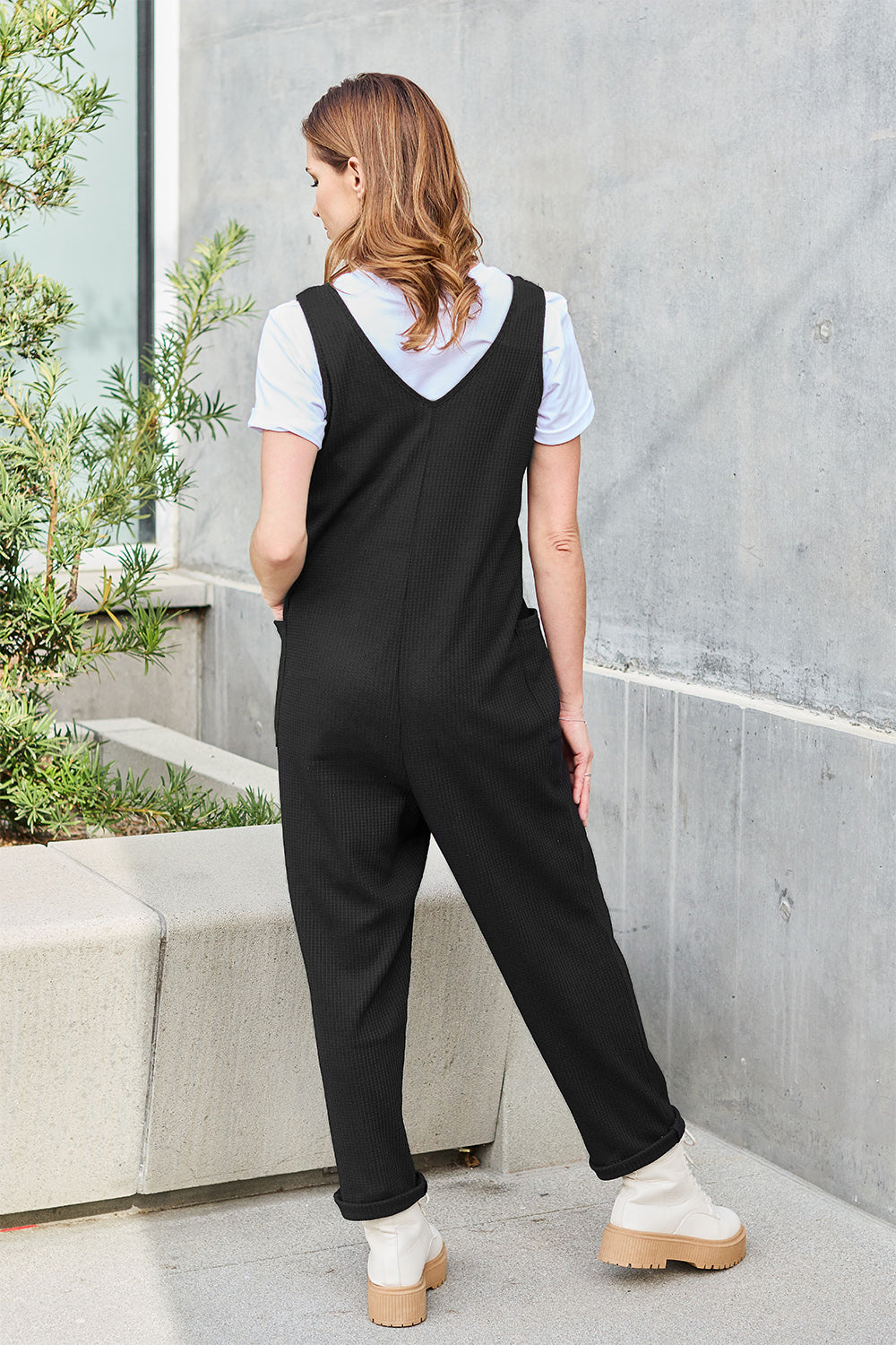 Double Take Full Size Sleeveless Straight Jumpsuit - ThingsWeUseAndLove 