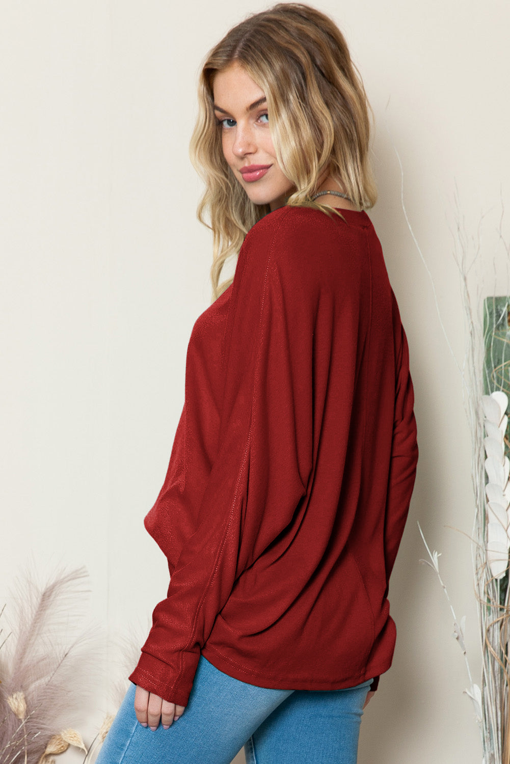 Casual Seam Long Sleeve Top - ThingsWeUseAndLove 