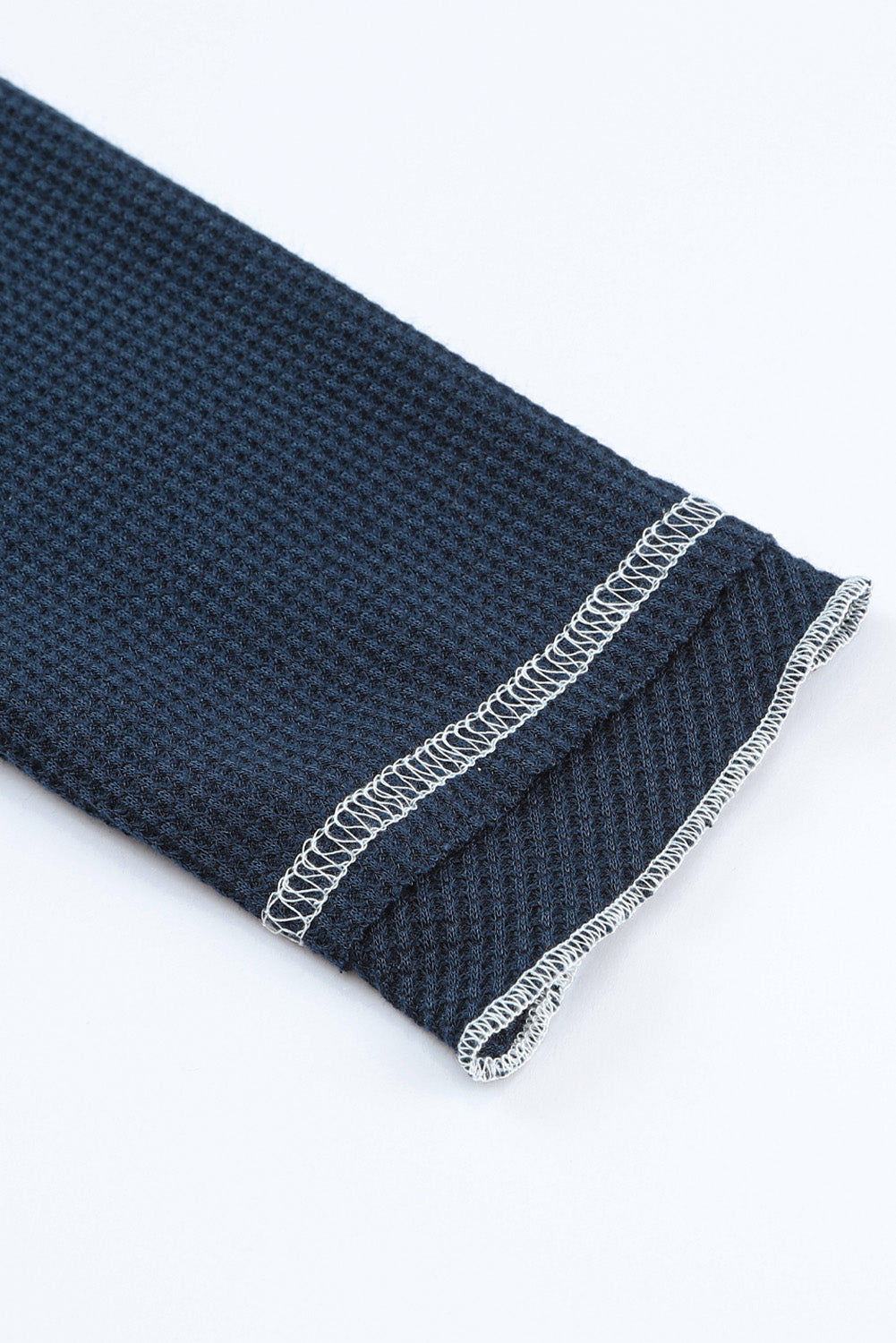 Exposed Seam Textured Pullover Long Sleeve Top - ThingsWeUseAndLove 