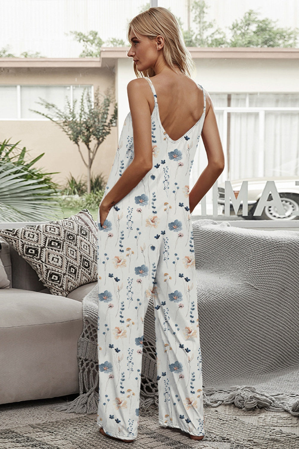 Secret Garden Spaghetti Strap Jumpsuit - ThingsWeUseAndLove 