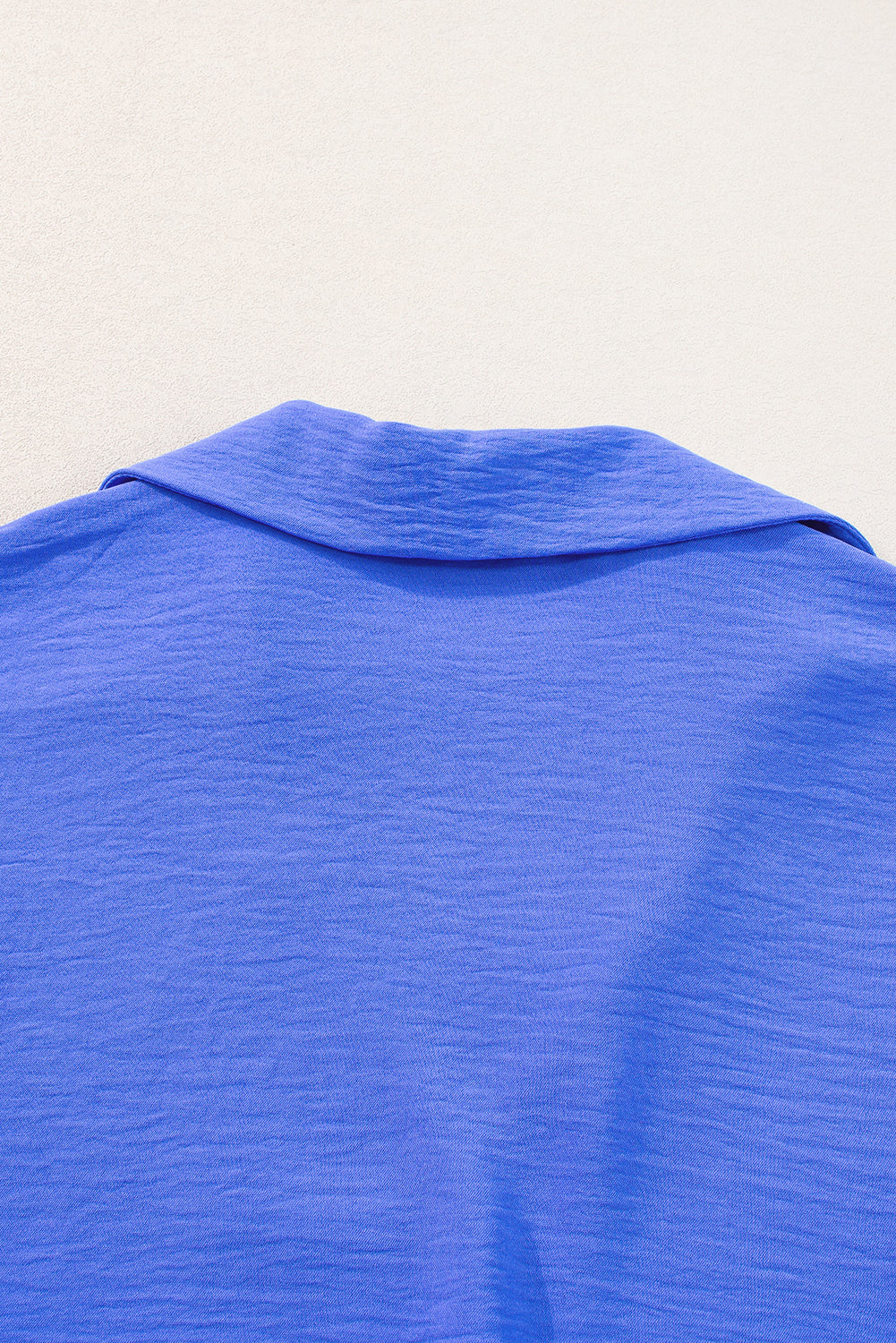 Smocked Cuffs Crinkled Collared Dolman Top - ThingsWeUseAndLove 