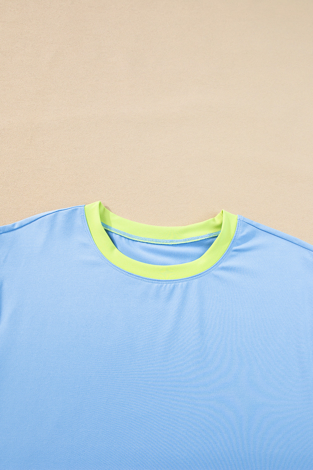 Chestnut Color Block Detail Casual Two-piece Outfit - ThingsWeUseAndLove 