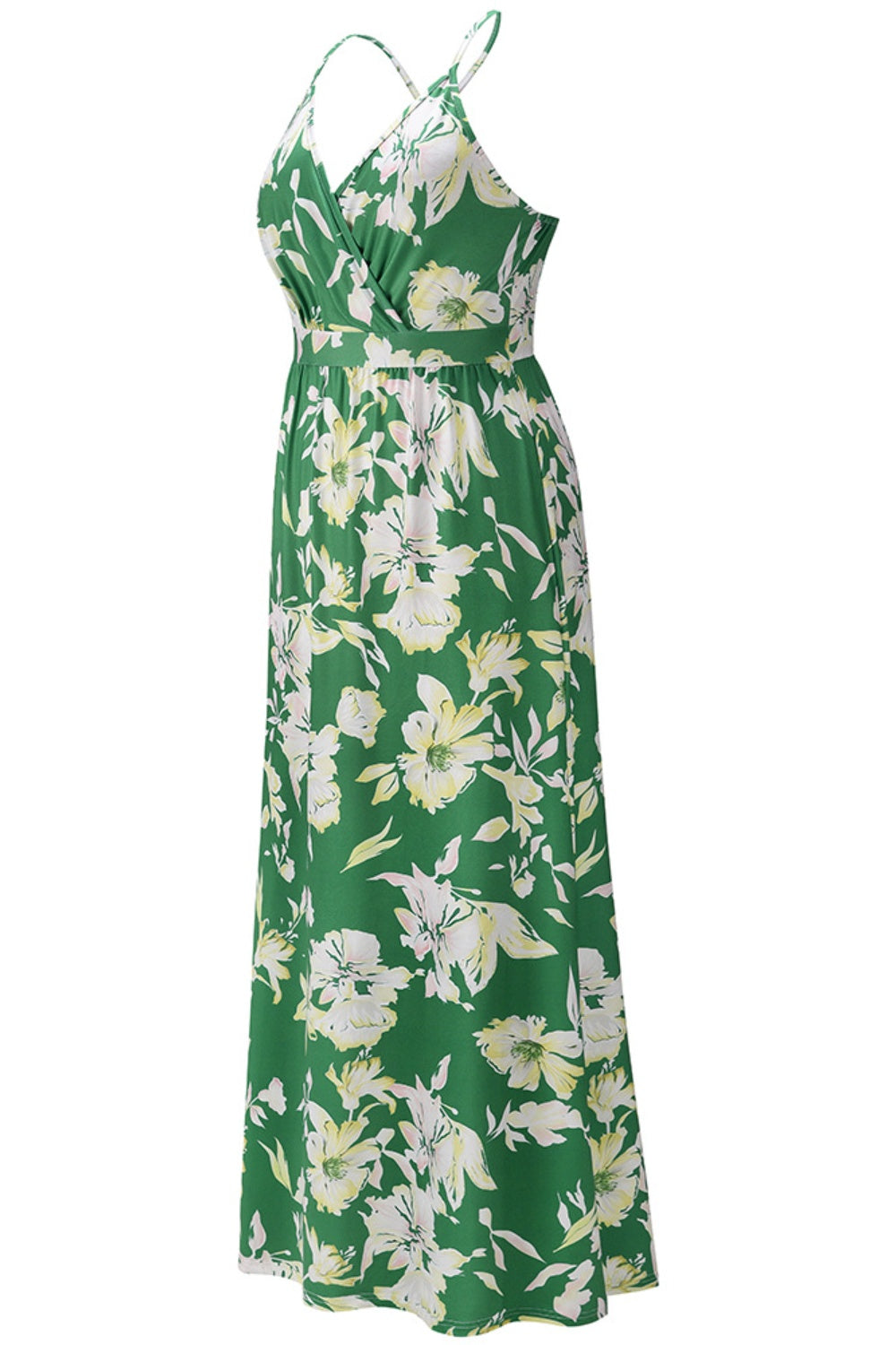 Esti Printed Criss-cross Surplice Cami Dress - ThingsWeUseAndLove 