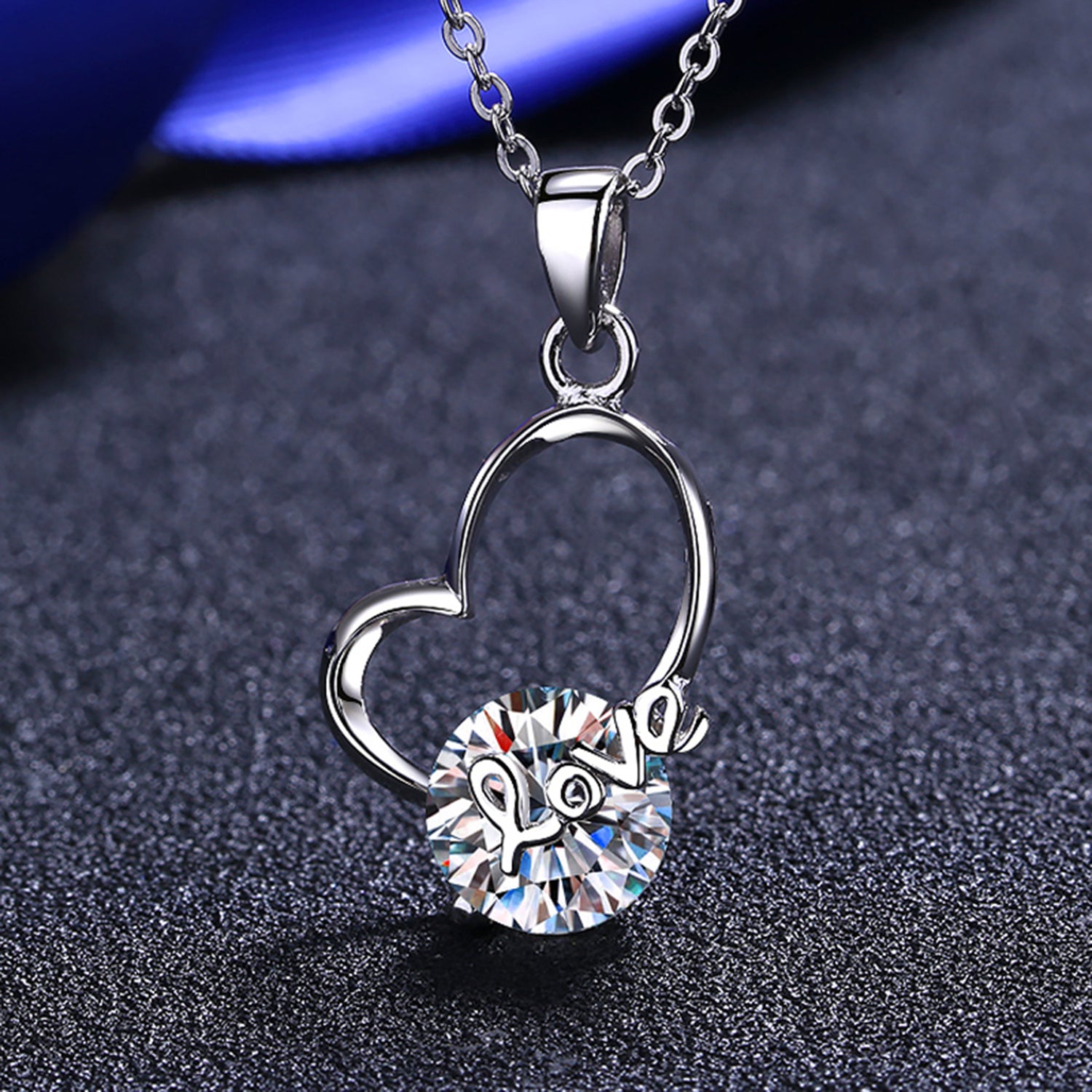 2 Carat Moissanite Heart 925 Sterling Silver Necklace - ThingsWeUseAndLove 