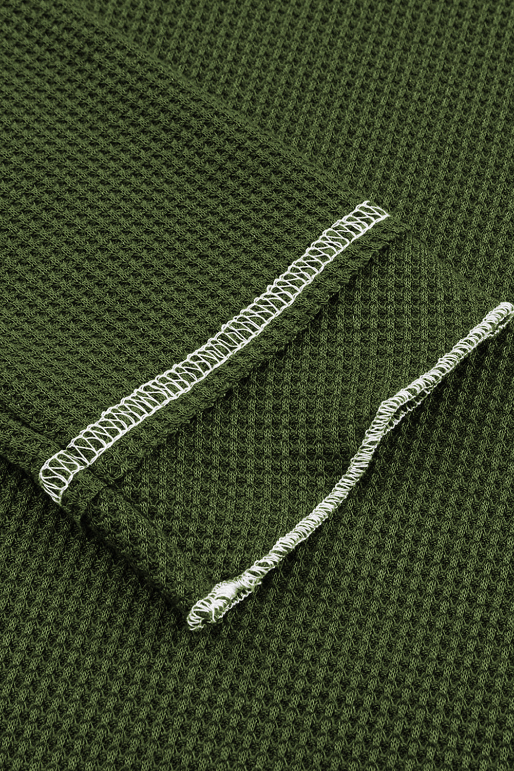 Exposed Seam Textured Pullover Long Sleeve Top - ThingsWeUseAndLove 