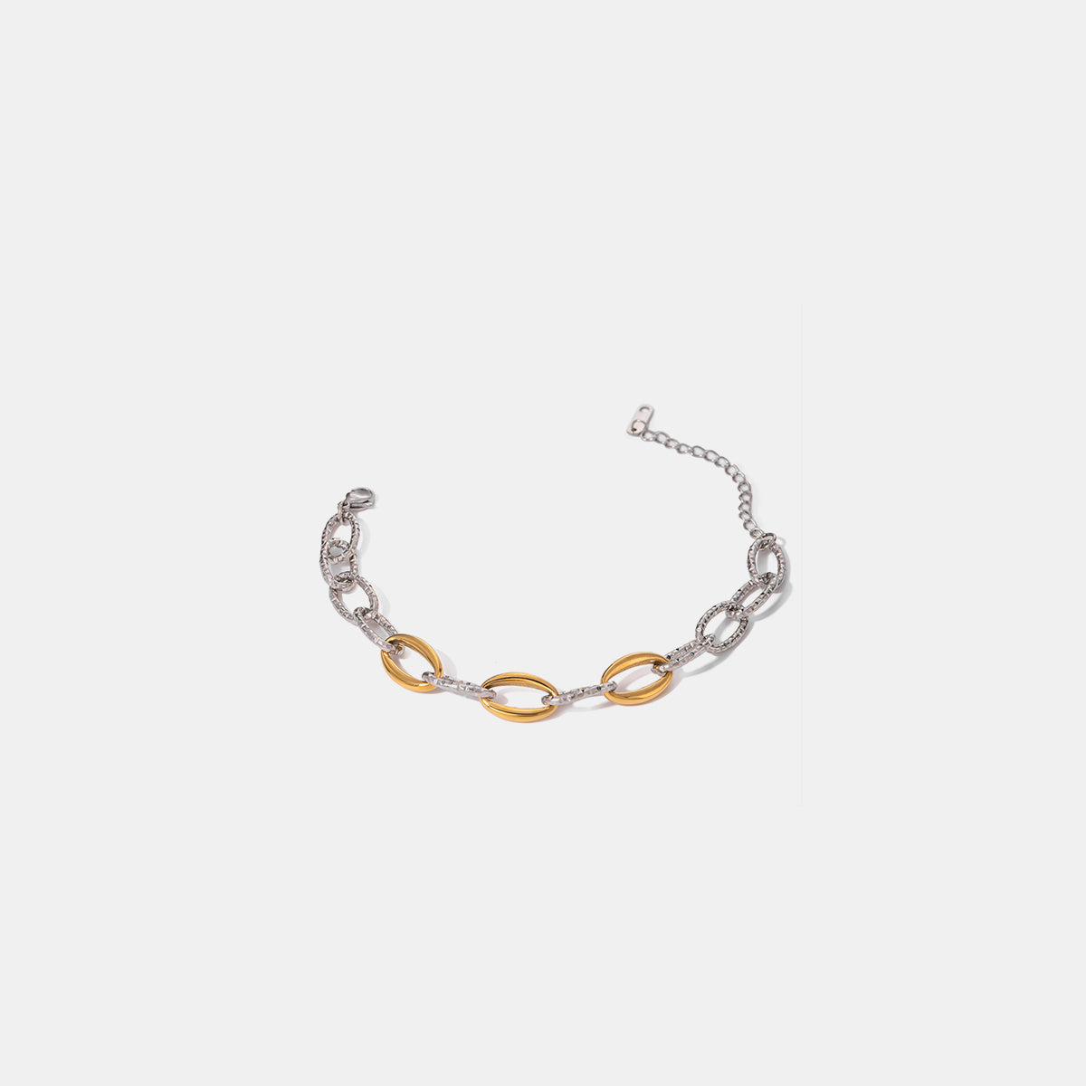 18K Gold-Plated Stainless Steel Bracelet - ThingsWeUseAndLove Silver-One-Size