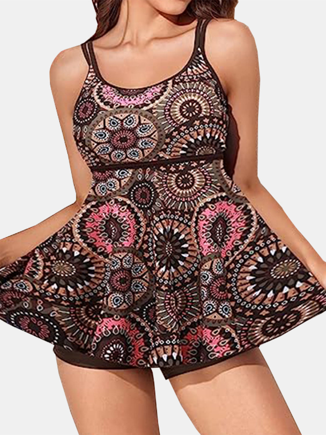 Printed Scoop Neck Two-Piece Swim Set - ThingsWeUseAndLove 