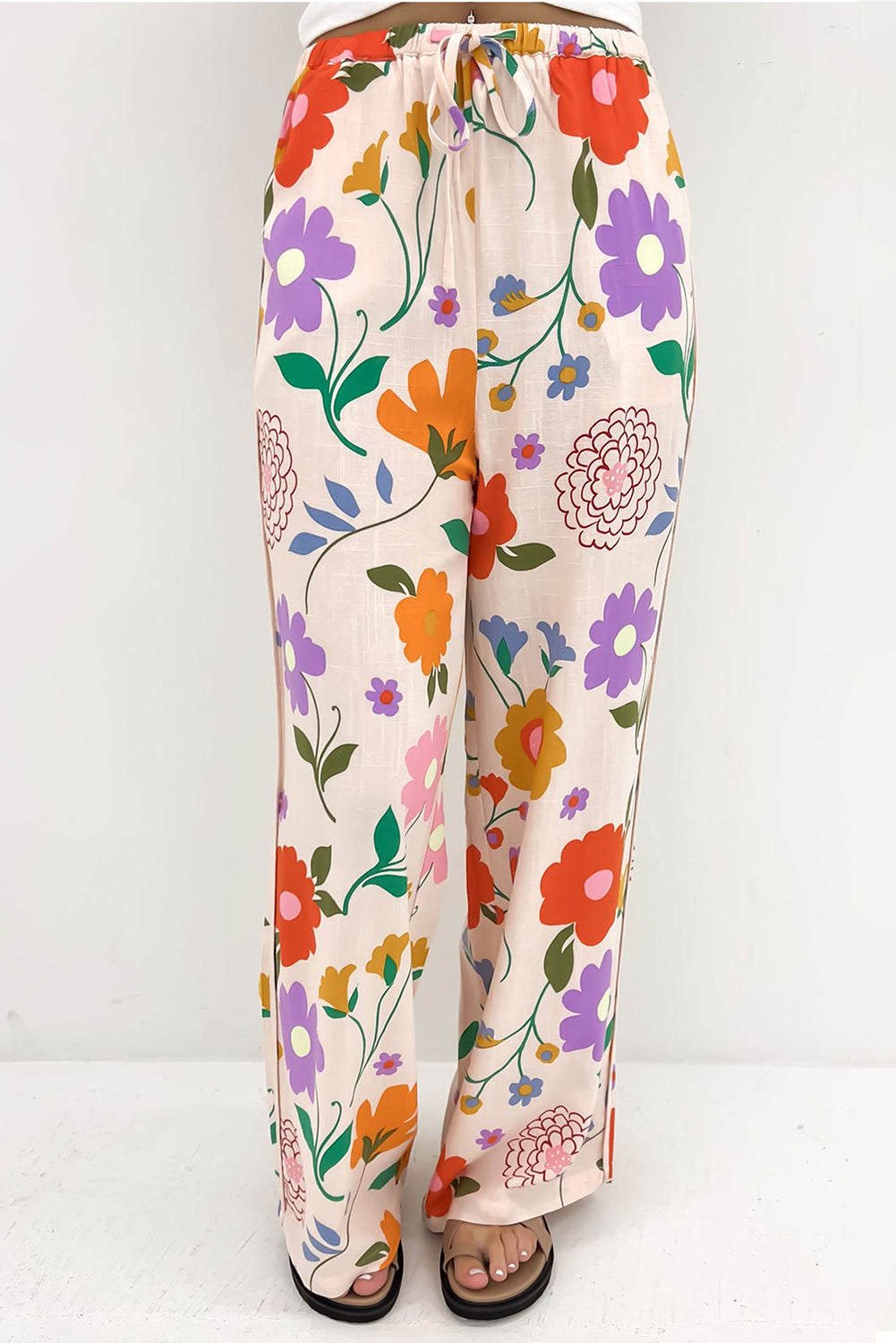 Dolly Drawstring Printed Pants with Pockets - ThingsWeUseAndLove 