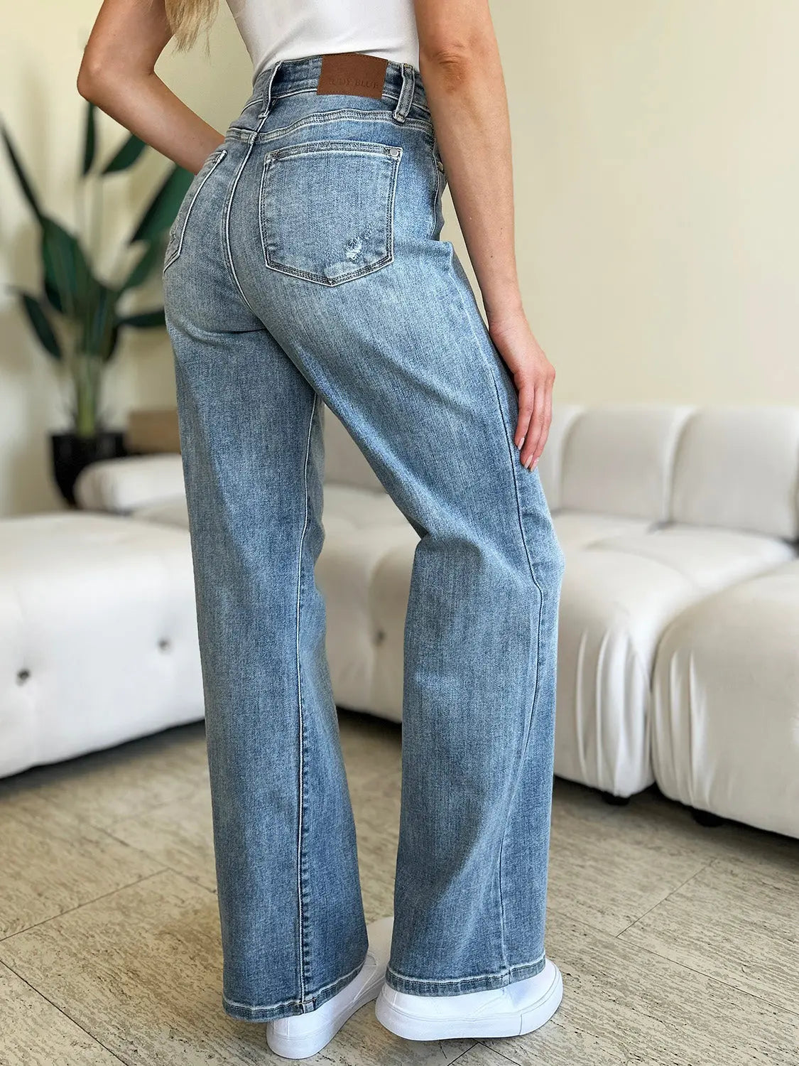 Amice Judy Blue Size Inclusive High Waist Straight Jeans - ThingsWeUseAndLove 