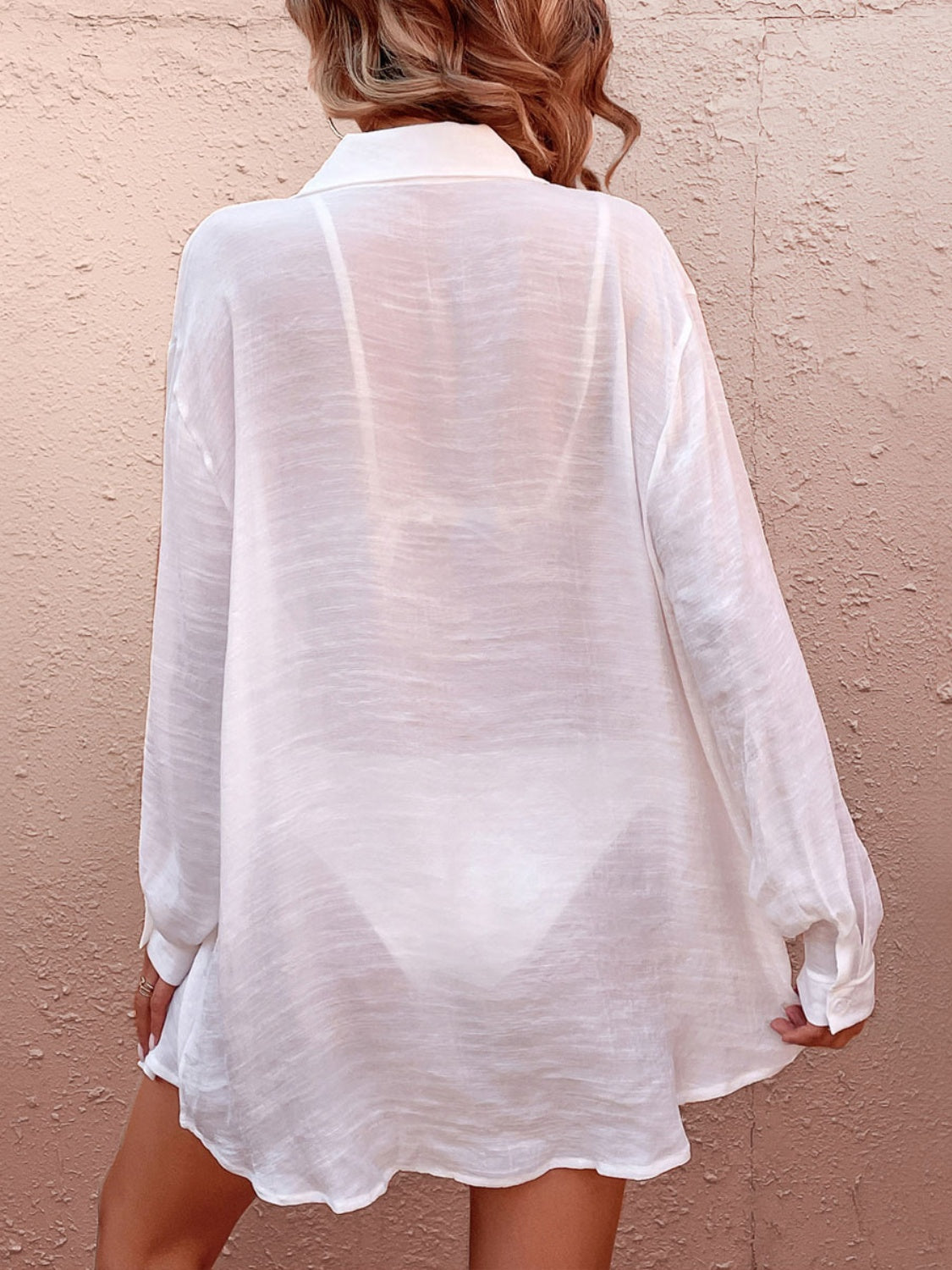 Pocketed Dropped Shoulder Cover Up - ThingsWeUseAndLove 