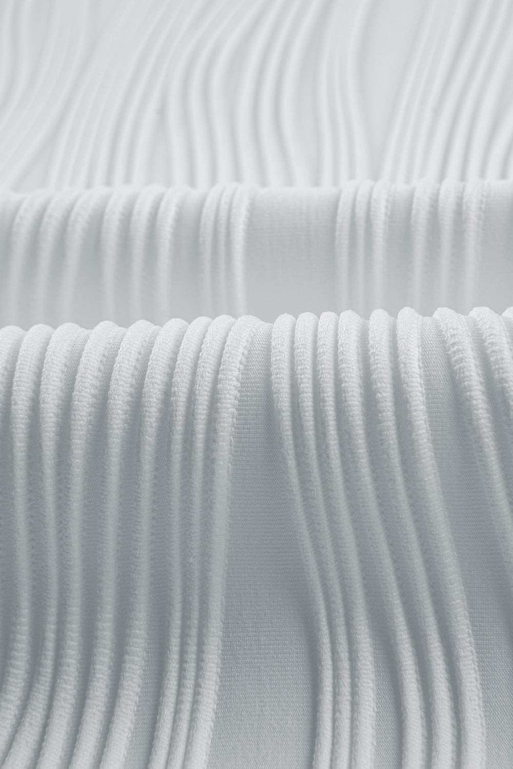 Wavy Textured Cap Sleeve Top - ThingsWeUseAndLove 