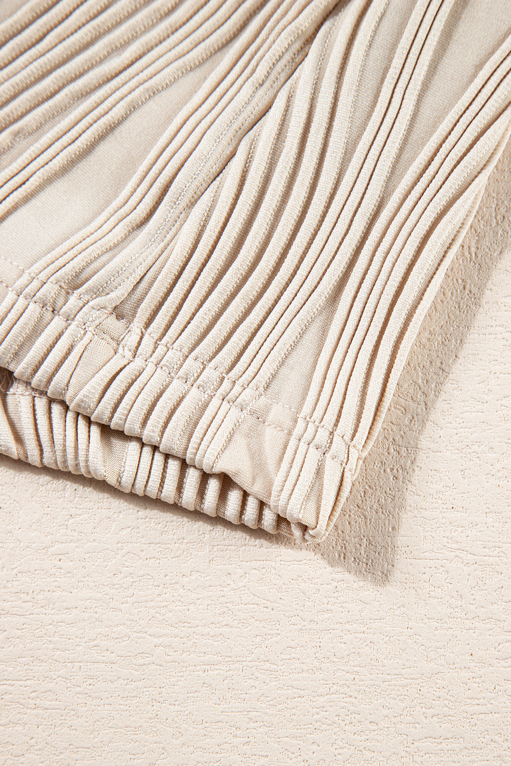 Textured Solid Color Drop Shoulder Pullover Top - ThingsWeUseAndLove 