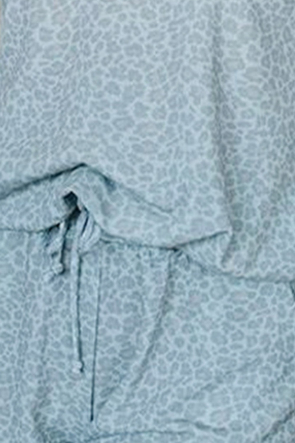 Leopard Notched Top and Drawstring Shorts Lounge Set - ThingsWeUseAndLove 