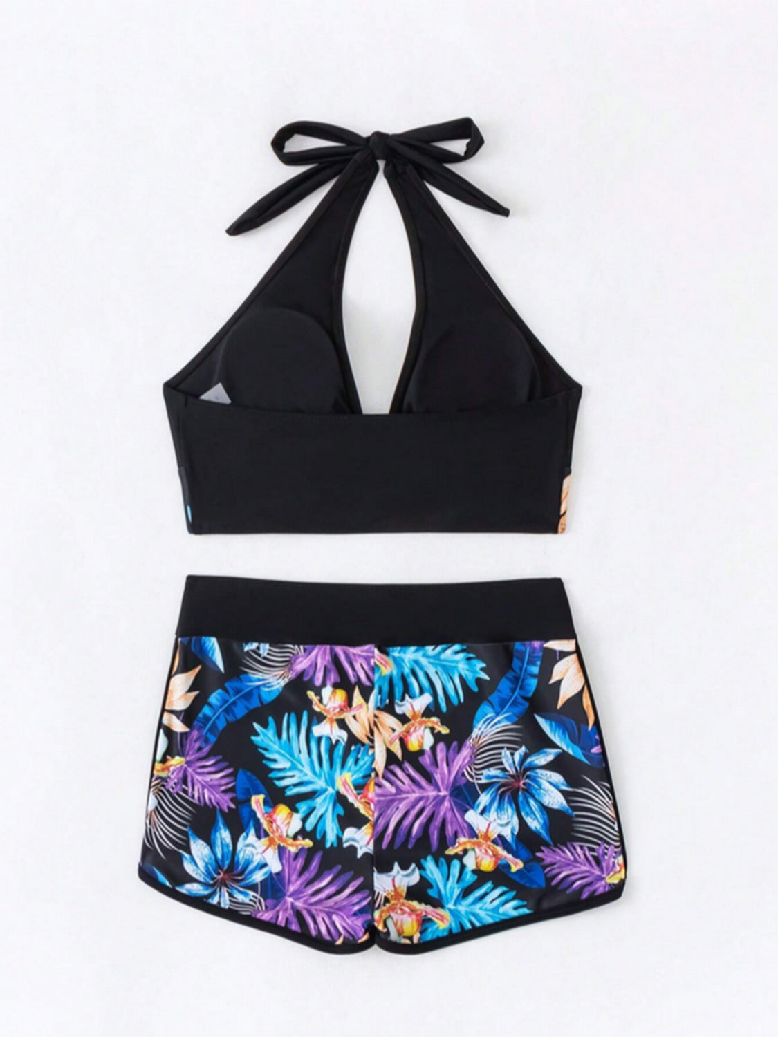 Printed Halter Neck Two-Piece Swim Set - ThingsWeUseAndLove 