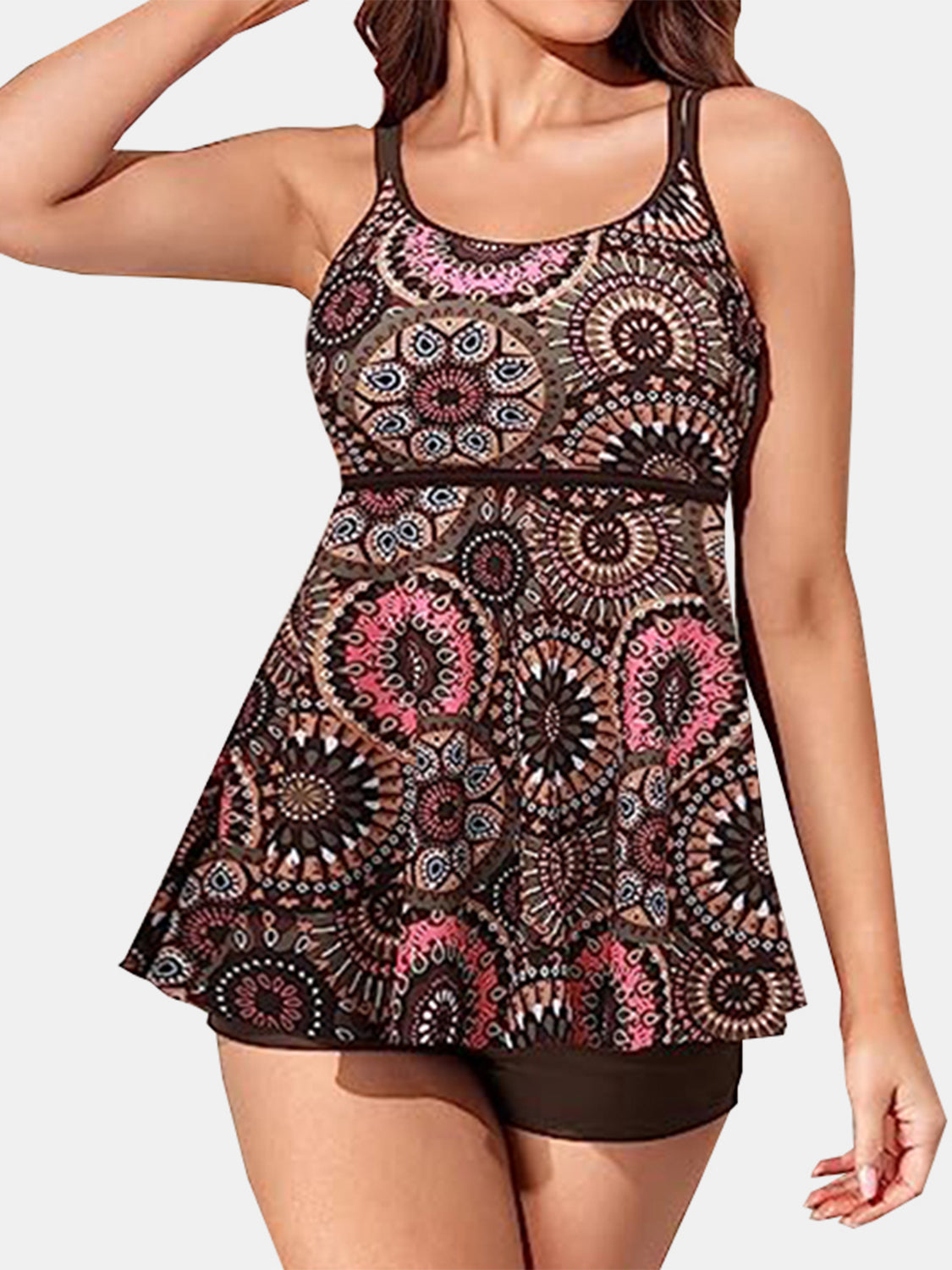 Printed Scoop Neck Two-Piece Swim Set - ThingsWeUseAndLove 