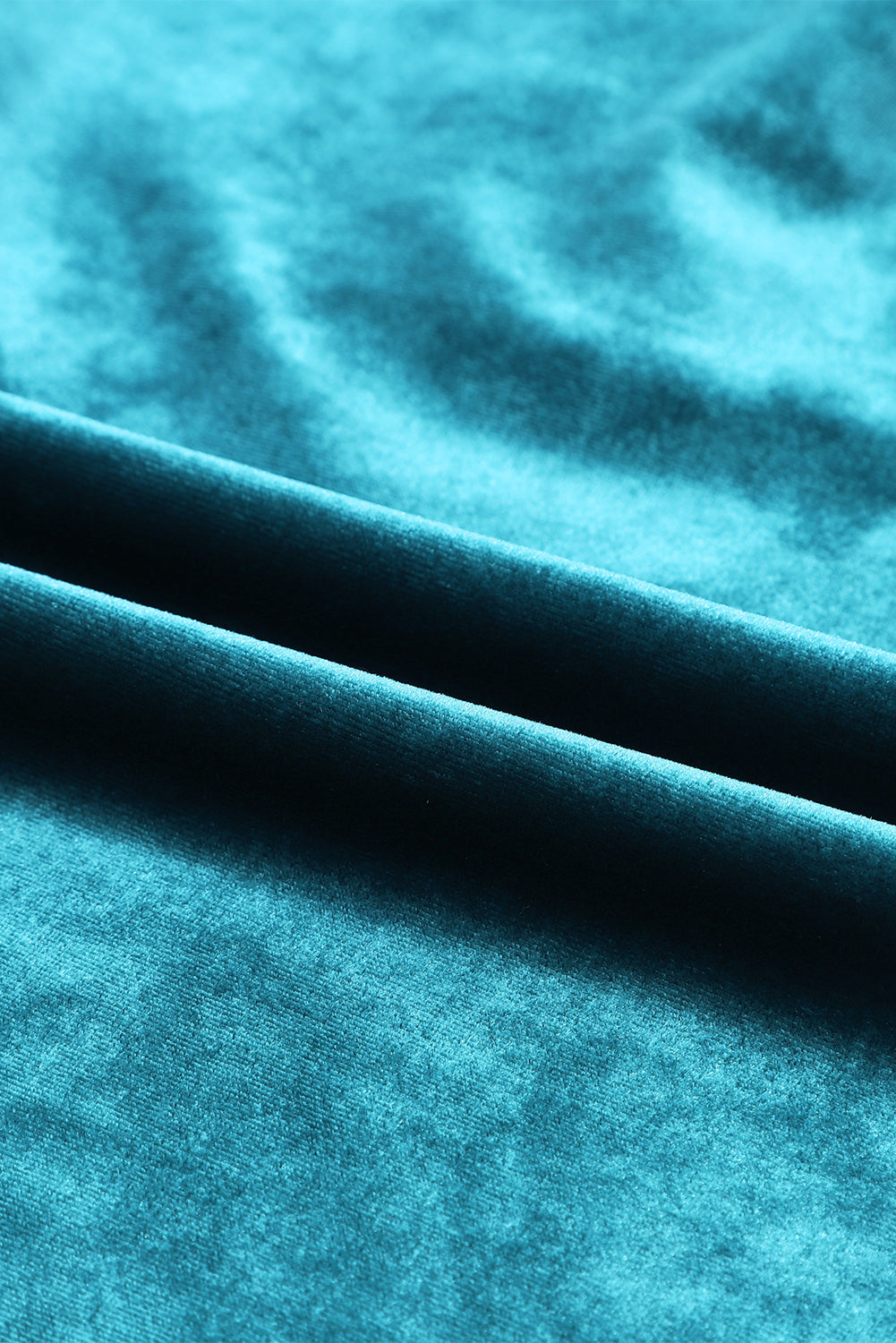 Frilled Neck Buttoned Front Velvet Top - ThingsWeUseAndLove 