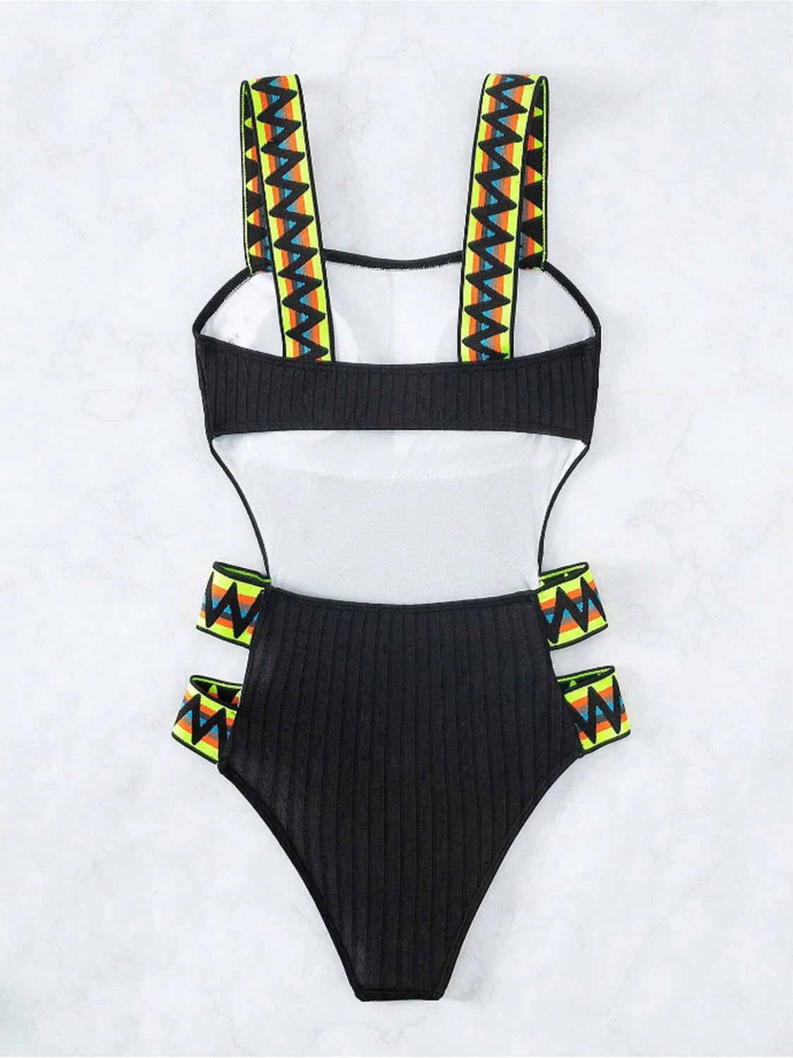 Cutout Wide Strap One-Piece Swimwear - ThingsWeUseAndLove 