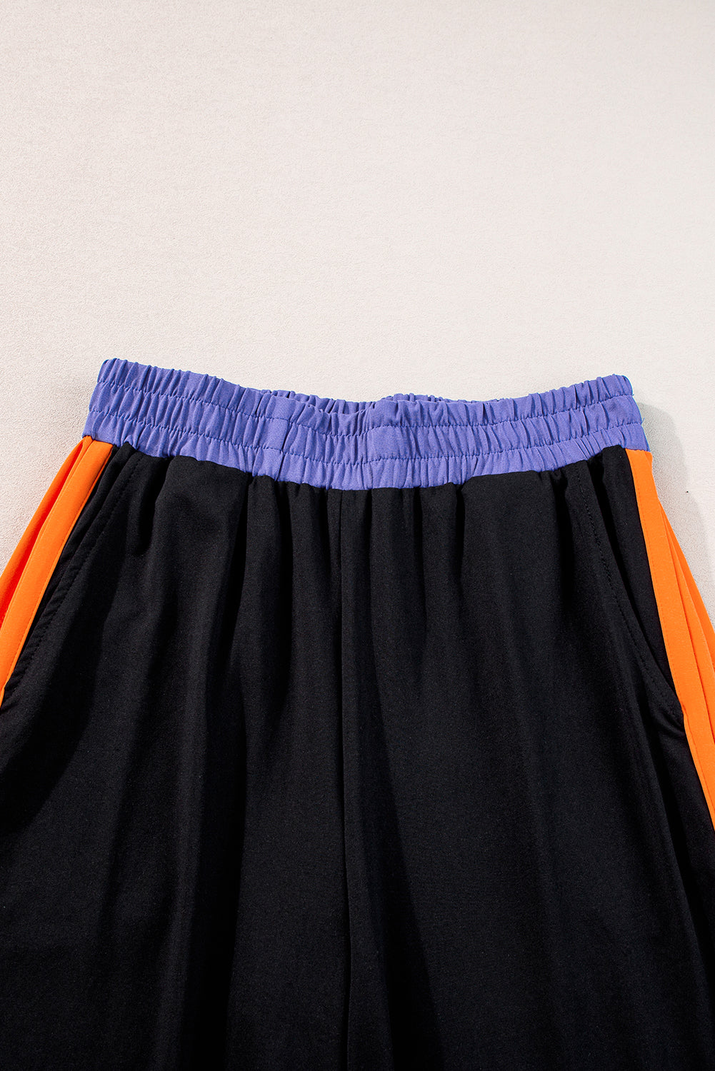 Chestnut Color Block Detail Casual Two-piece Outfit - ThingsWeUseAndLove 